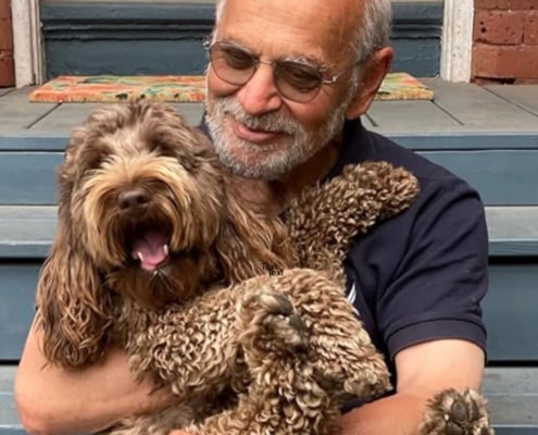 Photo of Alex Himelfarb and his dog